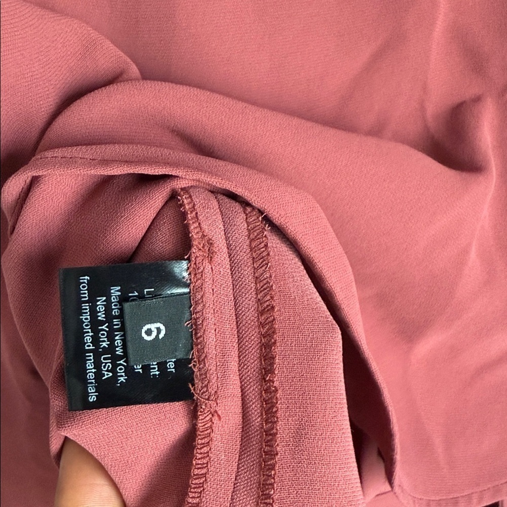 RACHEL COMEY PALOMA DRESS RUST 6 - Picture 9 of 12